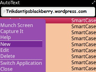  Cara Setting Menambahkan AutoText Blackberry